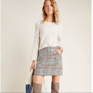 Maeve Multicolor Plaid Mini Skirt